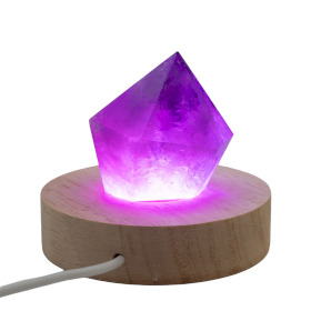 3x Okrągła Podstawka LED 8 cm - USB - Multikolor