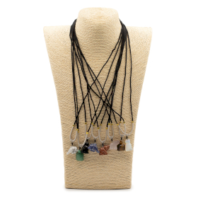 8x Wisiorek z Kamienia na Sznurku - Kolekcja Zwierzęca (mix wzorów)