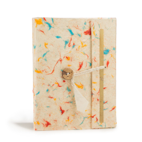 Średni Notatnik Lokta Wielokolorowa Bawełna (15x12cm) - 45 kartek