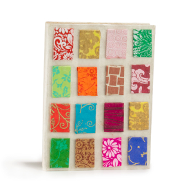 Średni Notatnik Lokta Mini Kafelki (15x12cm) - 45 kartek - Naturalny