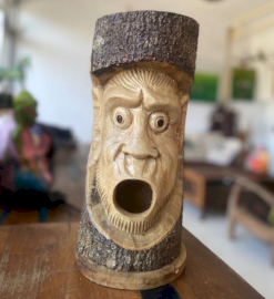 Drewniany Domek dla Ptaków - Zła Małpa