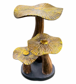 Naturalne Grzyby ze Złotymi Kapeluszami - Duże (32x25 cm)
