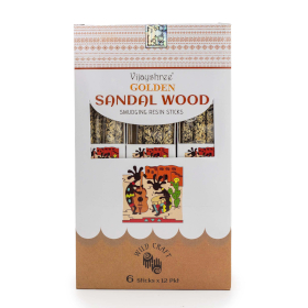 12x Żywice Rytualne na Patyczkach Golden - Drzewo Sandałowe