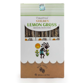 12x Żywice Rytualne na Patyczkach Golden - Trawa Cytrynowa