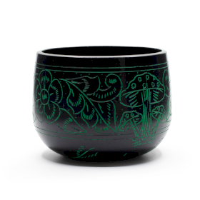 Misa Dźwiękowa Kociołek - Magiczne Grzyby - Zielona (15 cm)