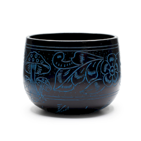 Misa Dźwiękowa Kociołek - Magiczne Grzyby - Niebieska (15 cm)
