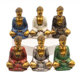 6x Mini Statuetka Buddy - Złoty (mix)