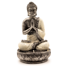 Statuetka Buddy - Świecznik - Biały