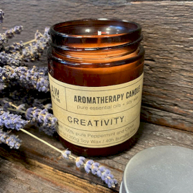 Aromaterapeutyczna Świeczka Sojowa 200 g - Kreatywność