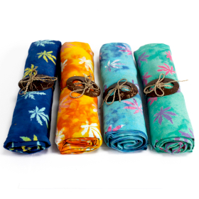 4x Sarong - Tropikalne Liście (4 różne kolory)