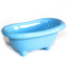 4x Ceramiczna Mini Wanienka - Niebieski Dziecięcy