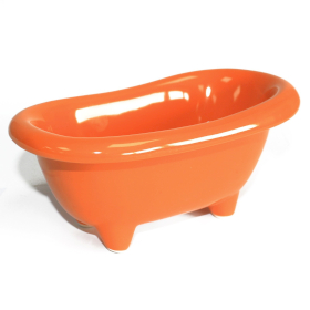 4x Ceramiczna Mini Wanienka - Pomarańczowy