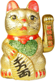 Złoty Kot Chiński Przynoszący Szczęście