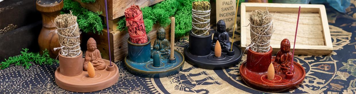 Ceramiczne Podstawki pod Kadzidełka Budda